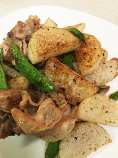 豚肉と長芋の塩炒め-レシピのメイン写真