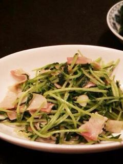 豆苗ベーコン炒め-レシピのメイン写真