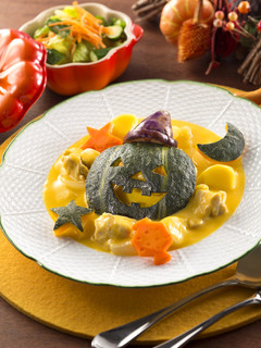 かぼちゃおばけのハロウィーンシチュー-レシピのメイン写真