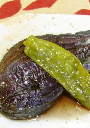 ナスの丸煮★シシトウ添え-レシピのメイン写真