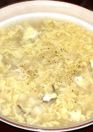 豆腐蛋湯｜豆腐の溶き卵スープ-レシピのメイン写真