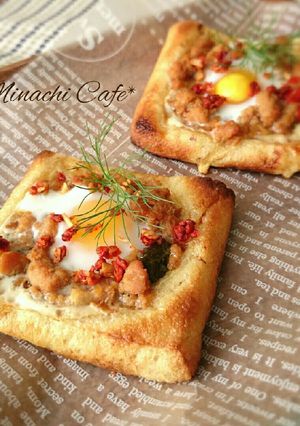 缶詰で簡単!!ガパオ風＊油揚げカナッペ-レシピのメイン写真
