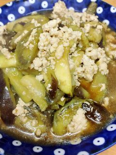 簡単♫なすと鶏ひき肉炒め-レシピのメイン写真