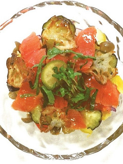 徳島野菜・サーモンのすだちマリネ-レシピのメイン写真