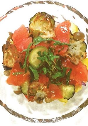 徳島野菜・サーモンのすだちマリネ-レシピのメイン写真