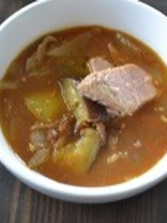 夏野菜いっぱいのシーチキンスープカレー-レシピのメイン写真