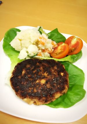 肉なし♬玉ねぎと麩のHBG(ハンバーグ)-レシピのメイン写真