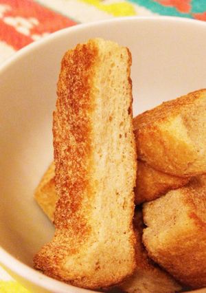 レンジで3分！カリカリ食パンラスク☆☆☆-レシピのメイン写真