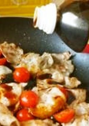 プチトマトと豚肉の爽やか炒め-レシピのメイン写真
