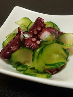 簡単♪たこと.きゅうりの酢の物-レシピのメイン写真