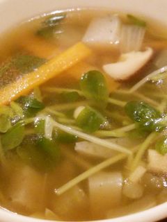 ごちゃ混ぜ豆苗スープ♪-レシピのメイン写真
