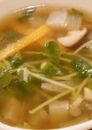 ごちゃ混ぜ豆苗スープ♪-レシピのメイン写真