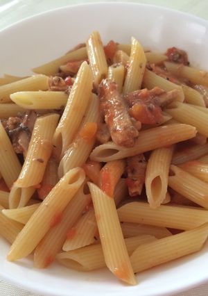 簡単☆いわし缶詰とトマトソースのパスタ-レシピのメイン写真