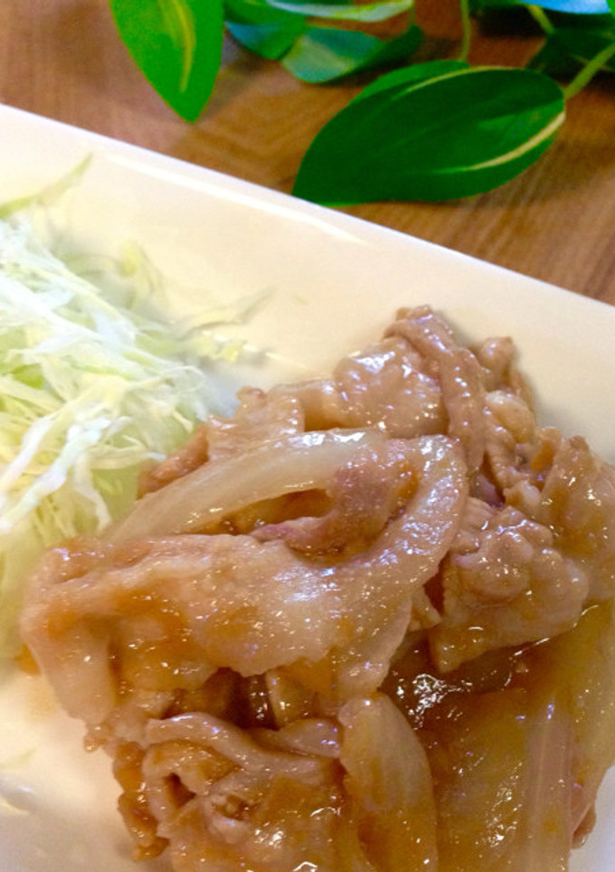簡単！豚肉と玉葱の生姜焼風♡お弁当にも♡-レシピのメイン写真