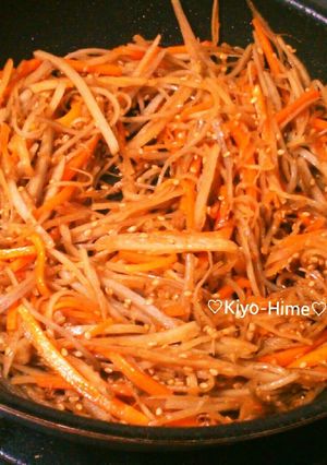 テキトー☆麺つゆきんぴらごぼう-レシピのメイン写真