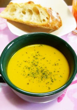シンプルに昆布の旨みでかぼちゃのスープ-レシピのメイン写真