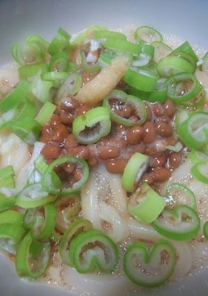 【主婦メシ】納豆釜玉うどん-レシピのメイン写真