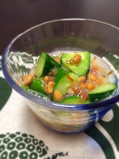梅と胡瓜のめかぶ納豆和え-レシピのメイン写真