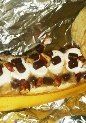 焼きバナナボート-レシピのメイン写真