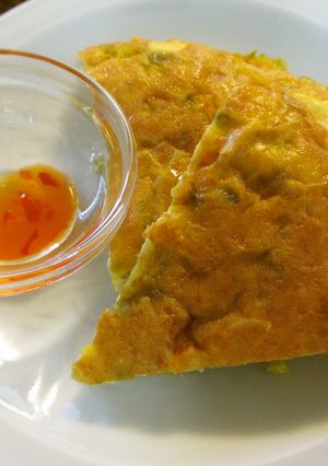 熟し気味ゴーヤオムレツ　炊飯器で-レシピのメイン写真