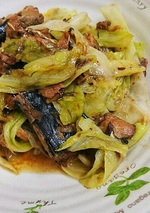 【話題入り】サバ缶とキャベツの炒め-レシピのメイン写真