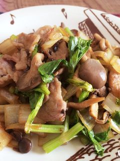 セロリと豚肉の炒め物-レシピのメイン写真