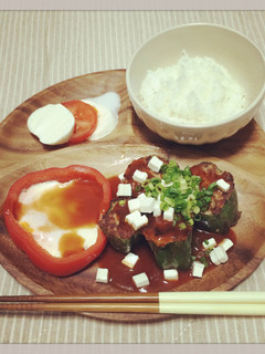 超簡単!! ピーマンの肉詰め*/-レシピのメイン写真