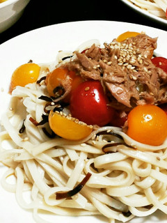 トマトとツナの冷製うどん-レシピのメイン写真