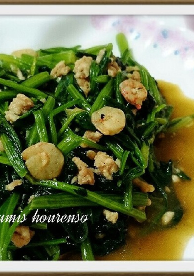 ほうれん草旨炒め-レシピのメイン写真