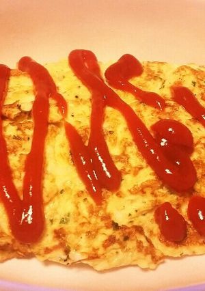 玉子2個で簡単！パセリのチーズオムレツ-レシピのメイン写真