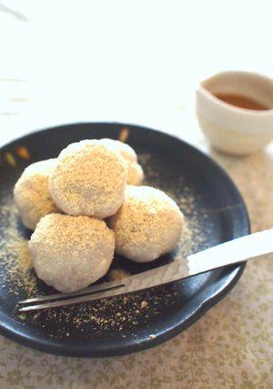 里芋の米粉だんご☆甘酒ごまだれ-レシピのメイン写真