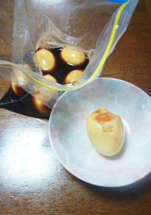簡単♪漬ける燻製半熟卵(ラーメン屋風)-レシピのメイン写真