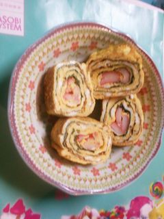 カニカマシソ巻き卵焼き-レシピのメイン写真