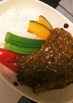 簡単フライパンでひき肉カレー-レシピのメイン写真