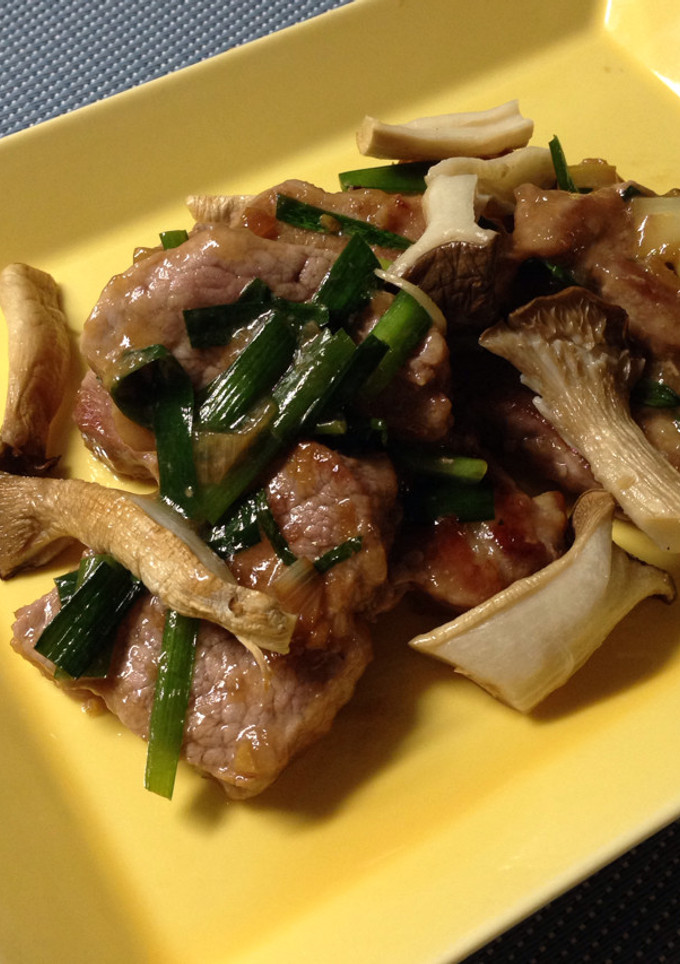 エリンギと豚ヒレ肉の香味炒め-レシピのメイン写真