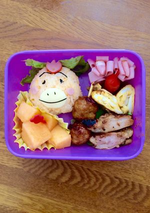 簡単♪キャラ弁♪はなかっぱおにぎり♪-レシピのメイン写真