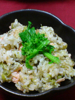 春満載☆菜の花と鮭の混ぜご飯-レシピのメイン写真