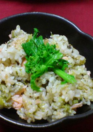 春満載☆菜の花と鮭の混ぜご飯-レシピのメイン写真