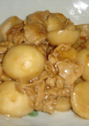 里芋と豚肉の麺つゆ☆柚子胡椒バター☆-レシピのメイン写真