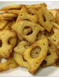 簡単!れんこん☆キンピラ☆カレー味-レシピのメイン写真