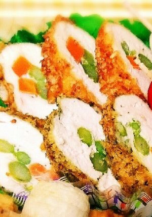 鶏むね肉の野菜巻き-レシピのメイン写真