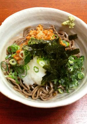夏ランチ♡納豆おろし蕎麦。-レシピのメイン写真