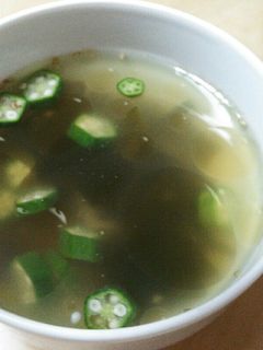 オクラとわかめの中華スープ-レシピのメイン写真