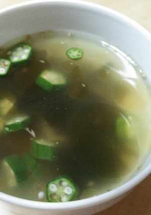 オクラとわかめの中華スープ-レシピのメイン写真