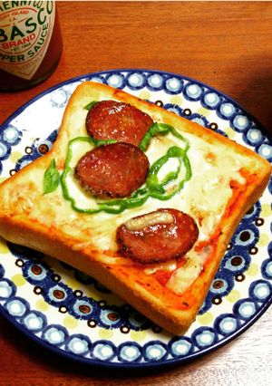 喫茶店のピザトースト-レシピのメイン写真