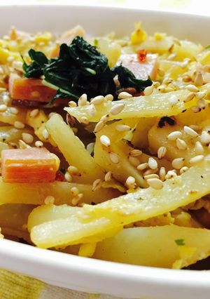 チャーハンの素で簡単!中華風じゃが炒め-レシピのメイン写真