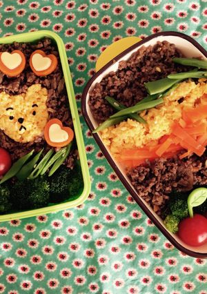 野菜たくさんそぼろ弁当☆簡単弁当-レシピのメイン写真