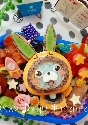 妖怪ウォッチ♪USAピョンお弁当♡-レシピのメイン写真