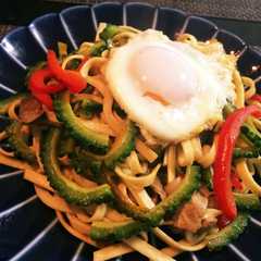 ゴーヤ塩焼きそば-レシピのメイン写真