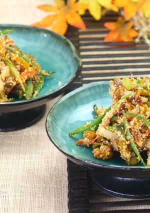 きのことかぼちゃの秋色明太和え-レシピのメイン写真